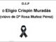Falecemento de D Eligio Crspín Muradás