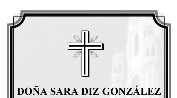 Falecemento de Dª Sara Diz González