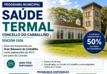 A veciñanza do Carballiño terá descontos do 50% en tratamentos termais nas instalacións do Gran Balneario