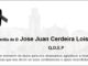 Agradecemento da familia de D José Juan Cerdeira Lois