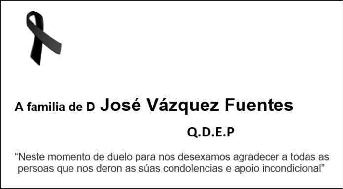 Esquela Don José Vázquez Fuentes pa