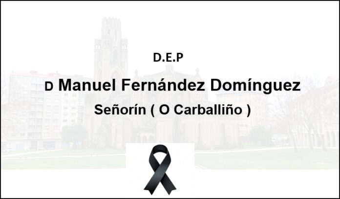 Esquela Don Manuel Fernández Domínguezp