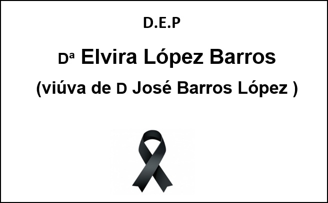 Esquela Doña Elvira López Barrosp
