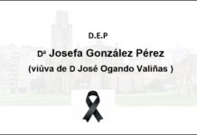Falecemento de Dª Josefa González Pérez