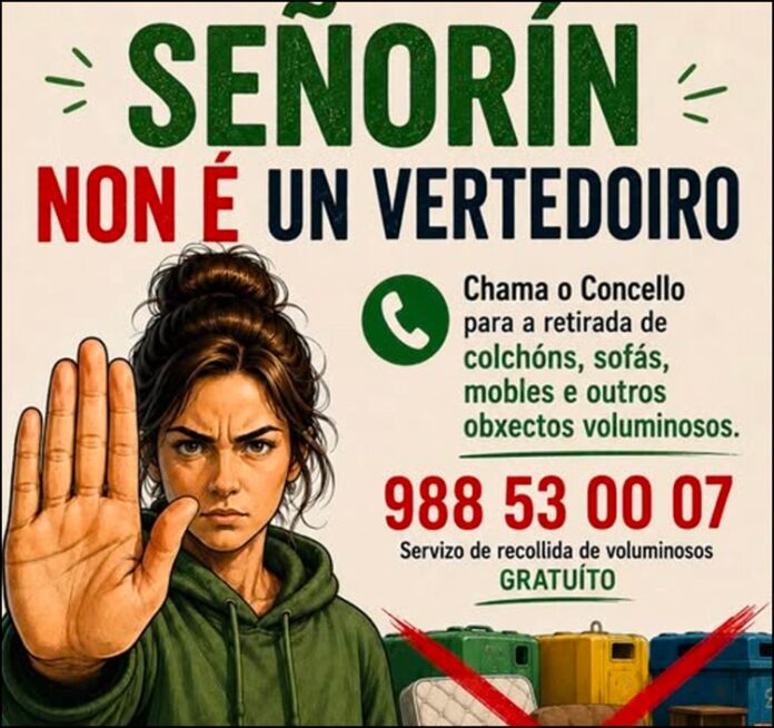 cartaz señorin lixo
