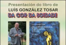O xoves (día 8): Presentación do libro “Da cor da soidade”, de Luís González Tosar