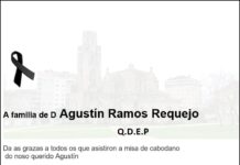 Agradecemento da familia de D Agustín Ramos Requejo