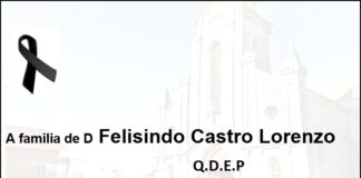 Agradecemento da familia de D Felisindo Castro Lorenzo