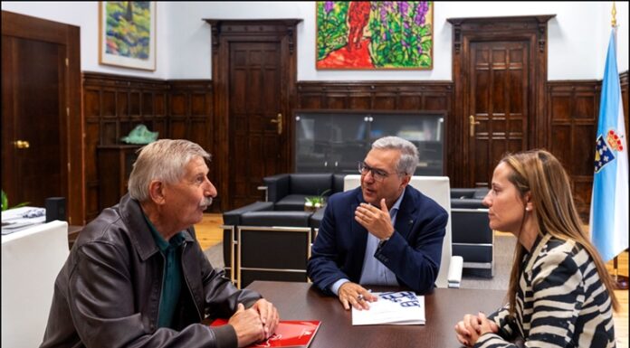Menor e Santiago Ferrer analizan as vías de colaboración entre a Deputación e a Fundación Aquae Querquennae Vía Nova