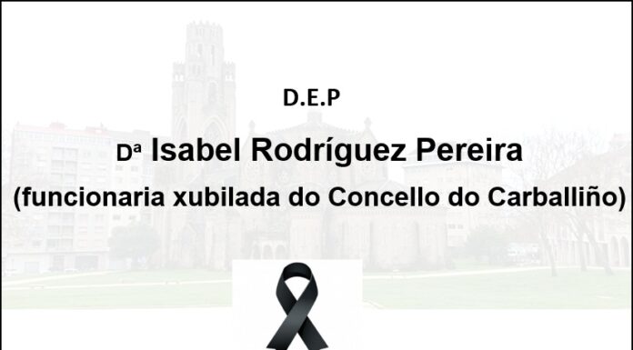 Falecemento de Dª Isabel Rodríguez Pereira