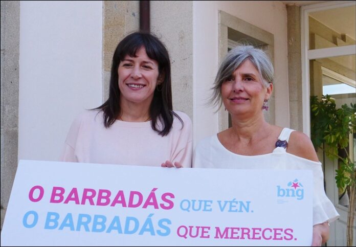 Mónica Valencia xunto á Portavoz Nacional do BNG Ana Pontón