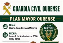 Piñor acolle o luns día 2 unha charla da Garda Civil para a mellora da seguridade das persoas maiores