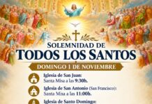 Programa litúrxico para os días de Santos e Difuntos na parroquia de Ribadavia