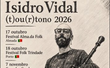 Isidro Vidal leva a súa gaita de autor a Portugal e Galicia coa xira «(t)ou(r)tono 2026»